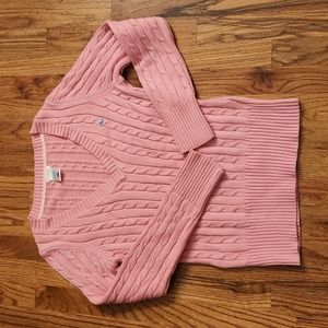 V-neck Cable Sweater